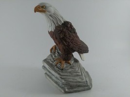 Bald Eagle Standing Statue Figurine 8&quot; height x 5&quot; base width Good Condition  - £12.92 GBP