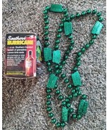 Southern Comfort Green Beaded Necklaces 15&quot; Mardi Gras - £2.37 GBP