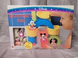 Vintage Disney Bathtime&#39;s Fun w 3 Disney Babies New Mattel Mickey Goofy Donald - £29.75 GBP