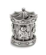 Pewter-Tone Finish Metal Carousel Bank - $67.00 CAD