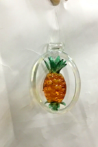 Gallerie II glass Christmas ornament light catcher pineapple 62553 - $245.33 MXN
