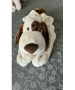 red envelope Baby Puppy Dog Lovey Blanket Plush Satin Paws Cream Brown G... - $563.55 MXN