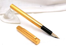 Dunhill Fountain Pen Chapa De Oro Nib ( OB ) En Oro 14k Germany - £103.02 GBP