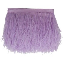 Pack Of 2 Yards Natural Dyed Ostrich Feathers Trim Fringe 4~5Inch For Di... - £16.01 GBP