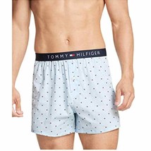 NWT Men&#39;s Tommy Hilfiger Classic Cotton Slim Fit Blue Ice Logo Boxers Sz Medium - £13.97 GBP