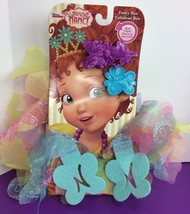 Disney Junior Fancy Nancy Multi Color Boa with Hair Clips Jakks NIP Costume - £9.77 GBP