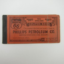 Phillips 66 Phillips Petroleum Co Gasoline Coupon Book Gas Station Vintage 1940s - £39.14 GBP