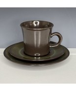 Franciscan Madeira Stoneware 3-Pc Teacup &amp; Saucer Luncheon Set Bread Pla... - $34.30 CAD