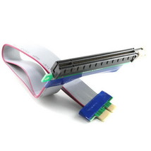 Pci-Express Pci-E 1X To 16X Riser Card Ribbon Extender Extension Relocate Cable - £12.78 GBP