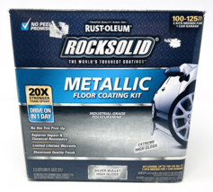 Rustoleum Rocksolid Metallic Floor Coating Kit Silver Bullet Garage Conc... - $210.28 CAD