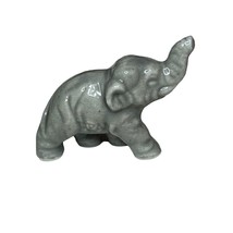 Vintage Ceramic Gray Elephant Figurine Trunk Up Lucky Elephant Japan - $222.99 MXN