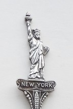 Collector Souvenir Spoon USA New York Statue of Liberty Figural Built in... - £7.18 GBP