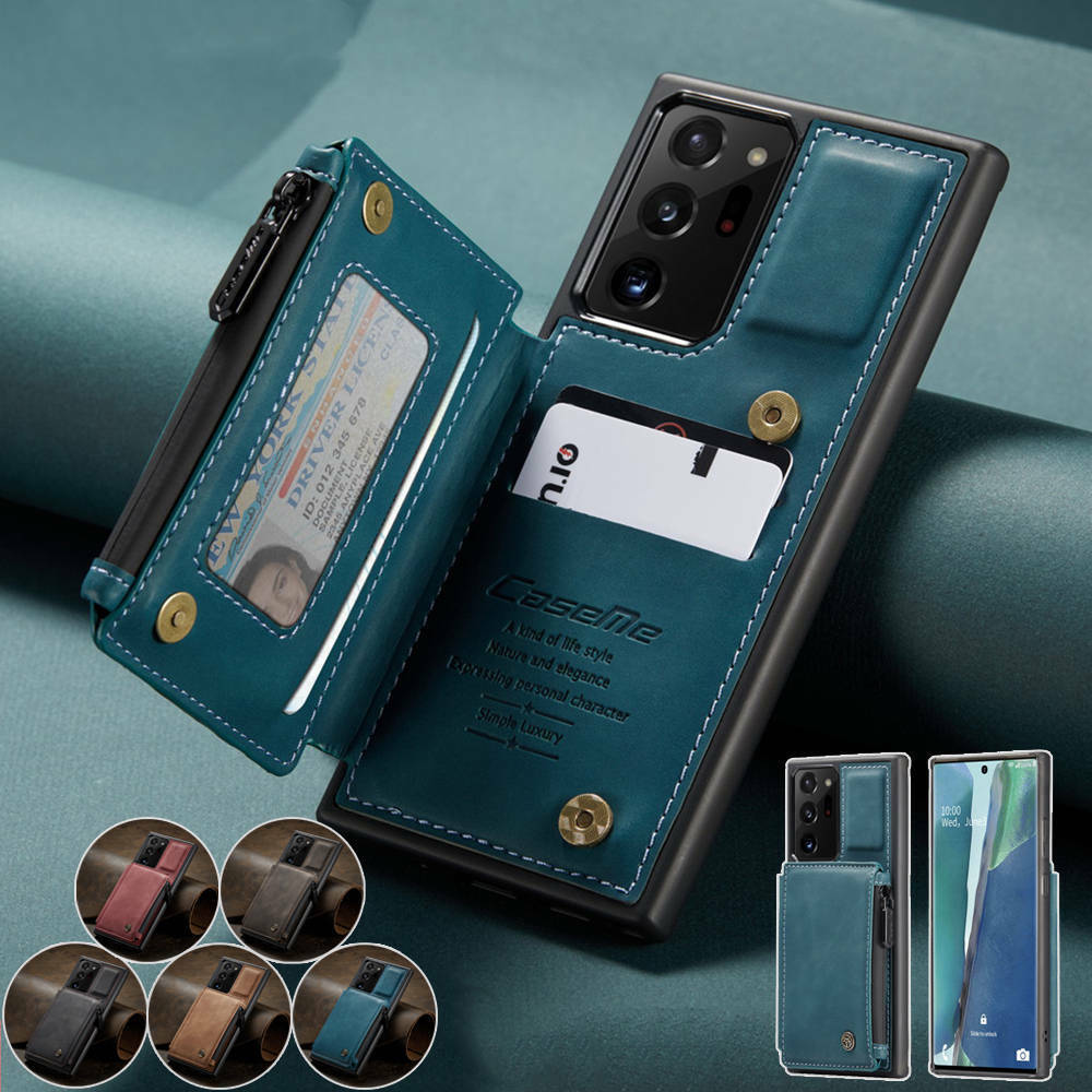 Leather wallet FLIP MAGNETIC BACK cover Case for Samsung Note 20 Ultra S20/10