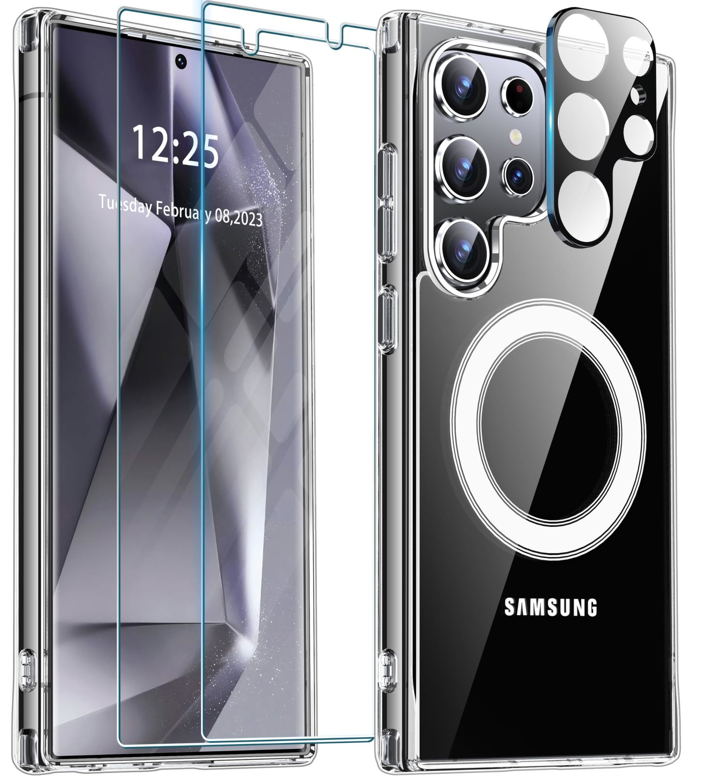 ANTSHARE for Samsung Galaxy S24 Ultra Case Clear, [Anti-Yellowing] S24 Ultra Ca