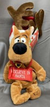 1999 Scooby Doo￼ Christmas Warner Bros Studio I Believe in Santa Bean Bag Plush - £11.95 GBP
