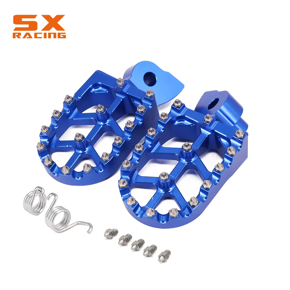 Motorcycle cnc foot pegs footpeg pedals footrest for yamaha yz 65 85 125 250 125x 250x thumb200