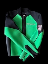 See-Doo Wetsuit Top Vintage SED 400 Medium M Green Black Warm Water Jet Ski - $1,657.39 MXN