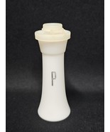 Tupperware Salt &amp; Pepper Shakers Hourglass Small 4&quot; Vintage Retro PEPPER... - $19.79