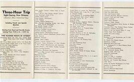 1930's Three Hour Trip Sight Seeing New Orleans Louisiana 200 Points of ... - $21.78
