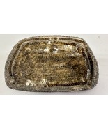 Vintage Small Handbag Purse Gold Sequence And Beads Made In Czechoslovakia - $14.94 CAD