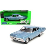 1965 Chevrolet Impala SS 396 Light Blue 1/24 Diecast Model Car by Welly - $1,605.79 MXN