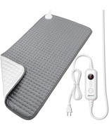 OKK Electric Heating Pad Back Pain &amp; Cramps Relief 33&quot;x17&quot;6 Level Auto S... - $45.31 CAD