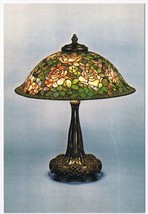 Postcard Leaded Glass Lamp Louis Comfort Tiffany Corning Museum Of Glass NY - £3.20 GBP