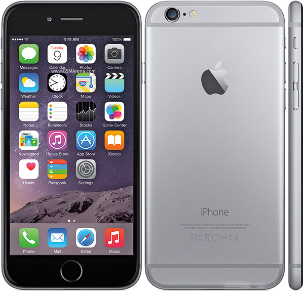 Apple iPhone 6 space gray 1gb 128gb dual core 4.7 screen IOS 15 4g smartphone - £250.85 GBP