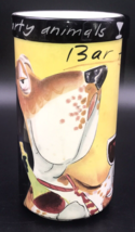 Tracy Flickinger Party Animals Bar Hound Dog Ceramic Utensil Holder 9.5&quot;... - $14.89