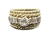 Women&#39;s Cluster ring 14kt Yellow Gold 387397 - £1,054.74 GBP