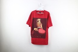 Vintage Obey Propaganda Mens Large Faded Spell Out Love Grenade T-Shirt Red - £30.92 GBP