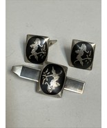 Vintage SIAM Dancer Sterling Silver Niello Enamel 2” Tie Bar & Cuff Link... - €49,67 EUR Vintage SIAM Dancer Sterling Silver Niello Enamel 2” Tie Bar & Cuff Link... - €49,67 EUR