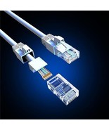 Cat6 Ethernet Cable RJ45 Cable, LAN Cable, Patch Cable 25ft (2 Pack), White - £11.84 GBP