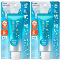 (2 Pieces X 70G) Japan Brand Kao Biore UV Aqua Rich Watery Essence Sunsc... - £24.03 GBP