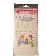 Art Impressions Girlfriends Out To Lunch Unmounted Rubber Stamp UM3576 - £14.07 GBP
