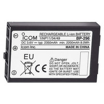 Icom BP-296 Li-Ion Battery - 3.6V - 2350mAh f/M37 [BP296] - $66.32