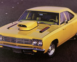 1969 Plymouth Road Runner Antique Muscle Car Fridge Magnet Large 5&quot;x3&quot; - $3.84