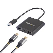 StarTech.com USB 3.0 to Dual HDMI Adapter, USB to 2x HDMI Monitor Converter for  - $61.79