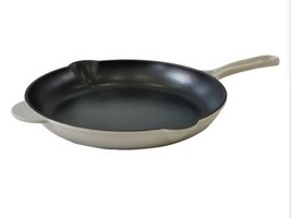 Grey 10in Fry Pan Enamel Cast Iron m13 - £93.42 GBP