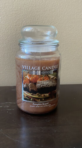 2 Village Candle Scented Fall Fragrance  Pumpkin Bread HTF New Limited Edition - $69.99