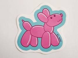 Balloon Dog With Smiley Face Sticker Decal Multicolor Super Cute Embellishment - £1.75 GBP