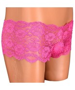 Hot Pink Lace Pouch Panty – Sissy Lingerie with Front Pouch for Crossdre... - $16.57 CAD