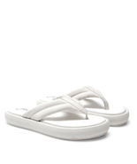 FREE PEOPLE Wonderland Leather Sandal Flip Flop, Size 8, (38 EU) White, NWT - $69.02 CAD