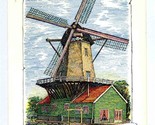 Taveerne Molen De Dikkert Menu Amstelveen Holland 1965 Windmill Michelin... - $93.98
