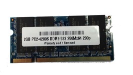 2GB PC2-4200 533 DDR2 Laptop Memory for Toshiba Equium Qosmio Tecra Satellite - $35.99