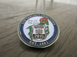 NYPD 5th Precinct Chinatown Year of the Goat Serialized #480 Challenge Coin 392C - £19.66 GBP