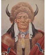 Vintage James L. Vlasaty 10x12 Native American Art Print Dull Knife Chey... - $19.25