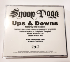 Snoop Dogg Promo CD Single Ups &amp; Downs featuring The Bee Gees 2 Track Radio 2005 - £27.88 GBP