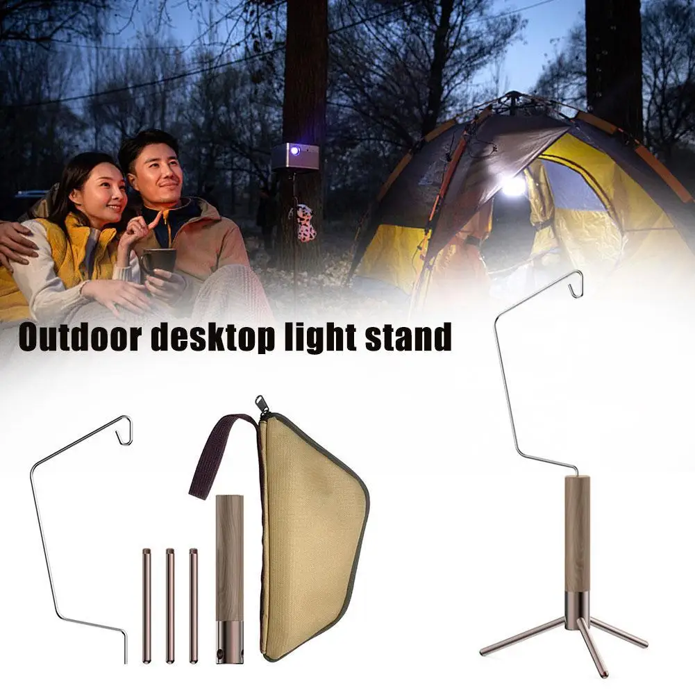 Camping Light Holder Lamp Rack USB Outdoor Lantern Lamp Table Gear Suppo... - £22.82 GBP