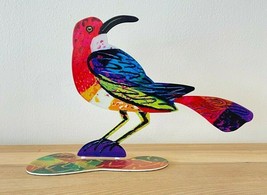 Pop art Metal &quot; Friendly Bird  &quot;  sculpture hand painted by DAVID GERSTEIN - £154.85 GBP